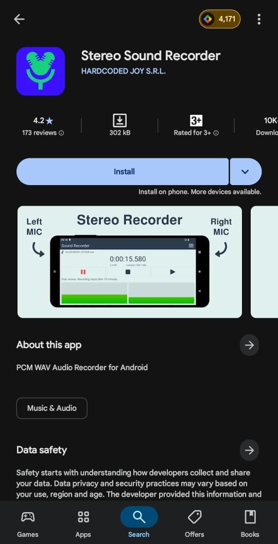 stereo sound recorder homepage