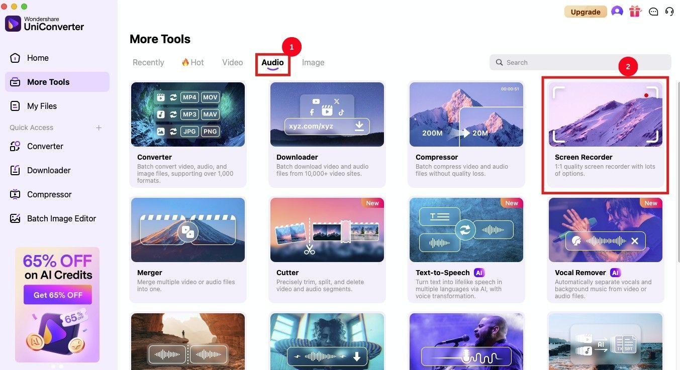 uniconverter screen recorder