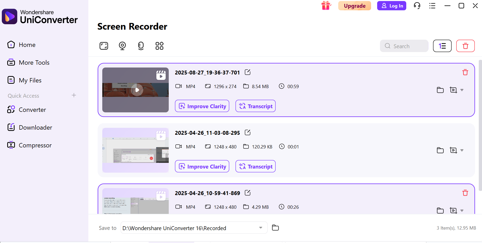 Localizar pasta e enviar para Conversor/Editor do UniConverter