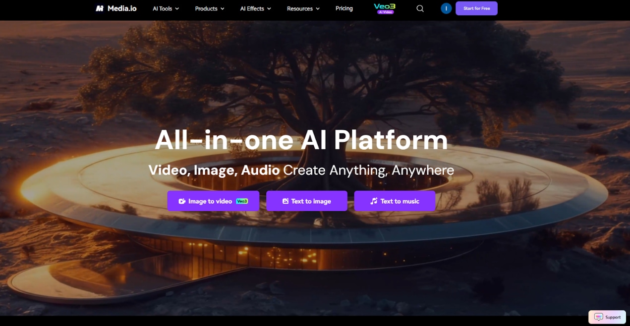 media io homepage