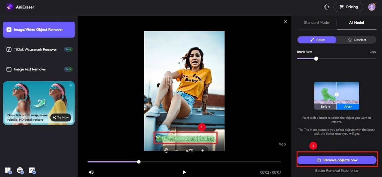 media io remove subtitles
