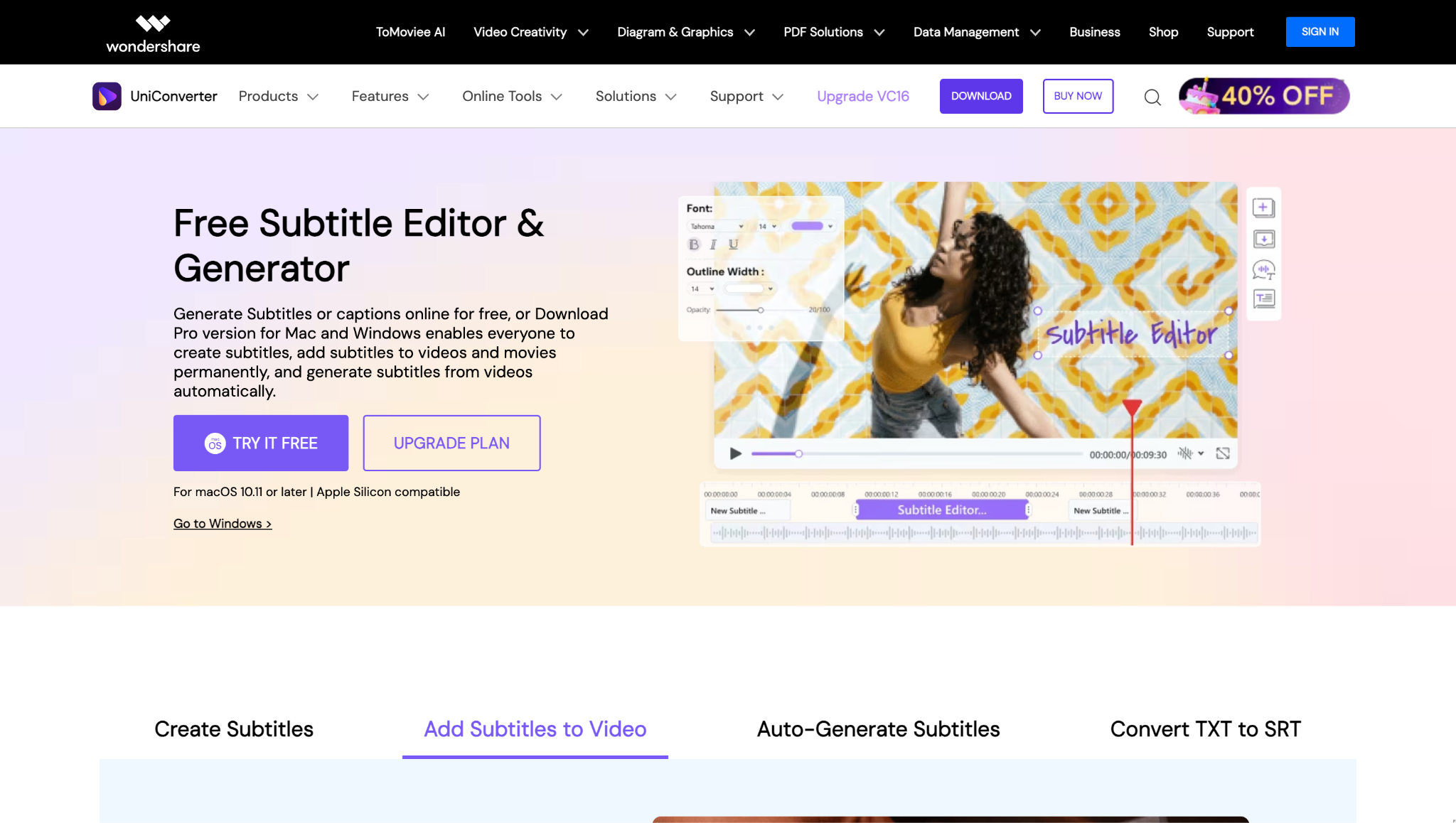 uniconverter homepage