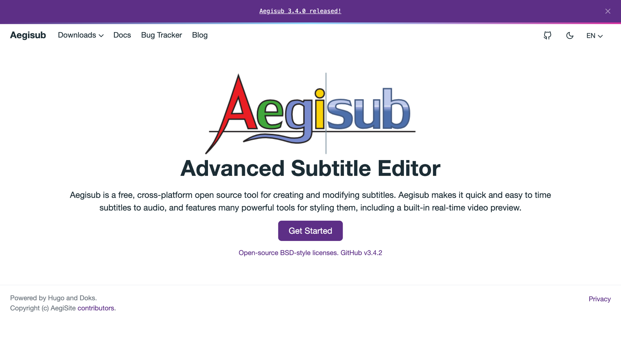 aegisub homepage