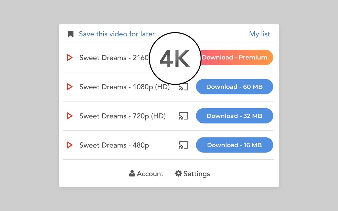 Video Downloader Plus 다운로드 페이지