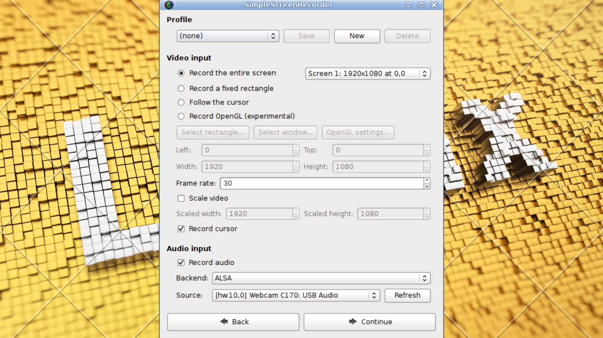 SimpleScreenRecorder 공식 페이지 화면
