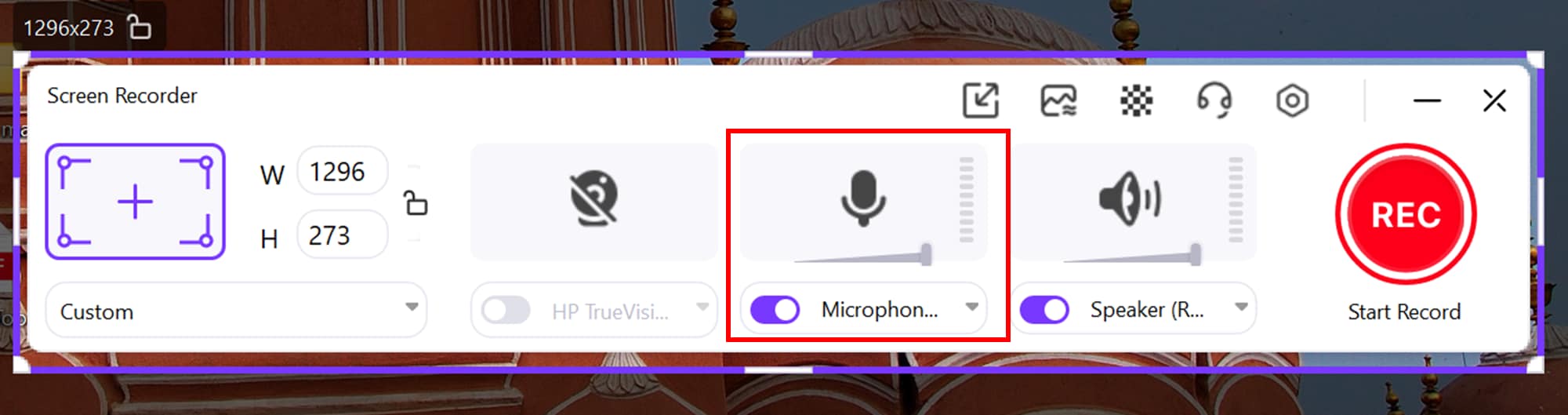 Record voice