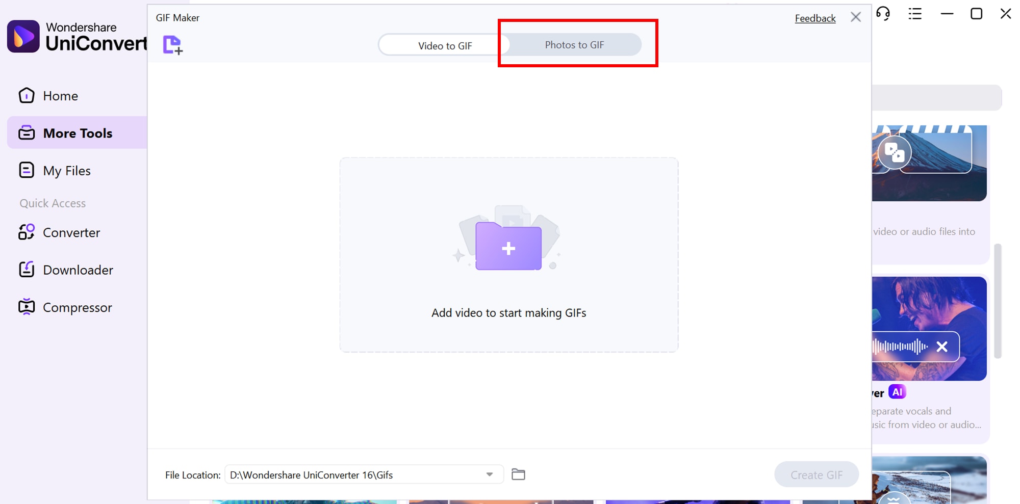 Photos to gif