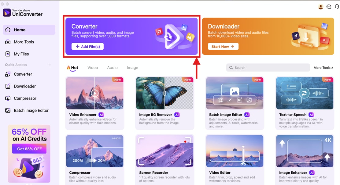 wondershare uniconverter converter