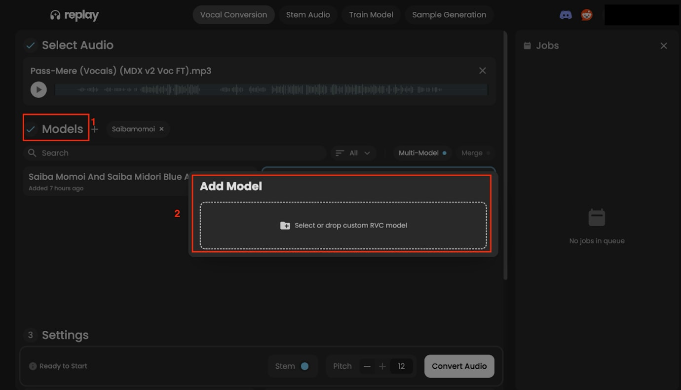 replay ai add model