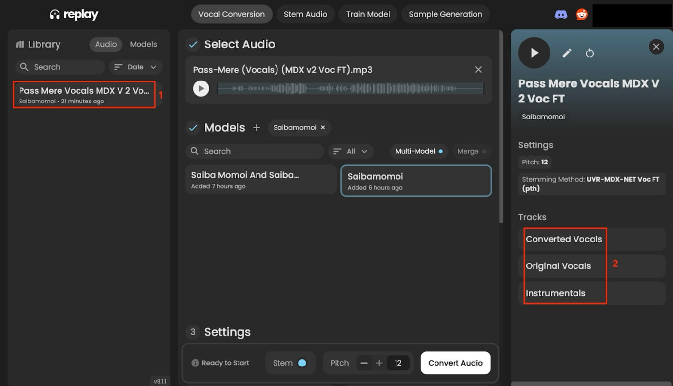 replay ai download audio