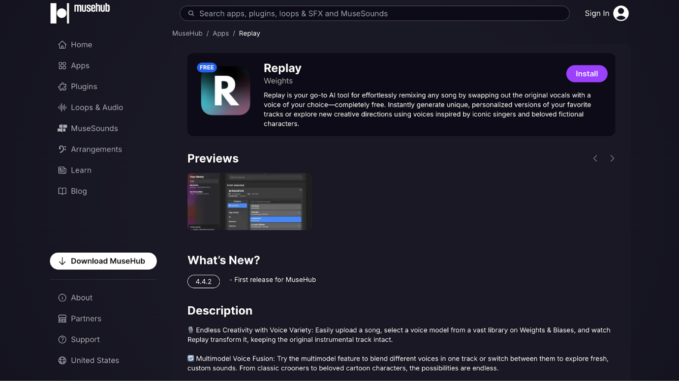 replay ai homepage
