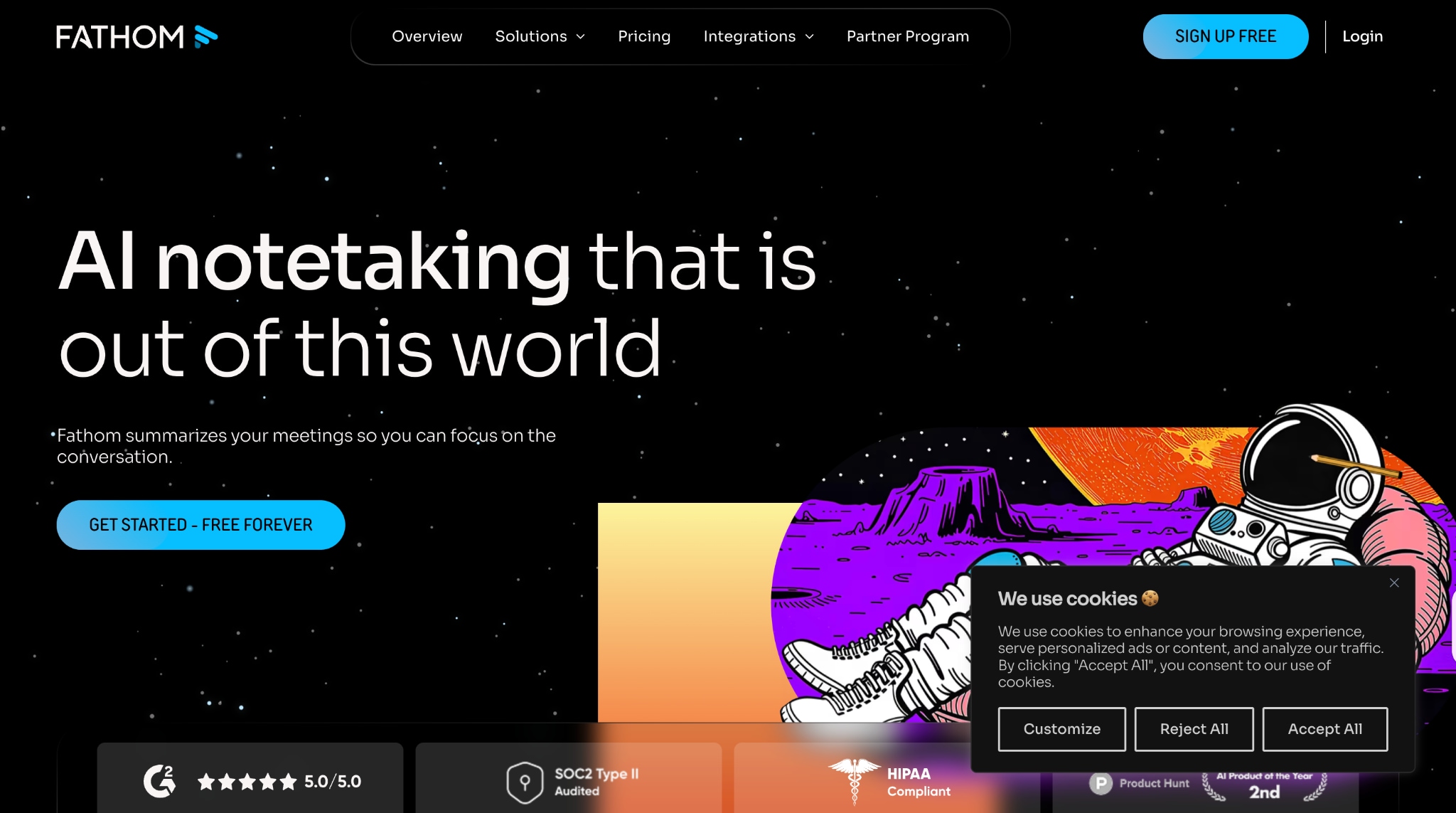 fathom homepage