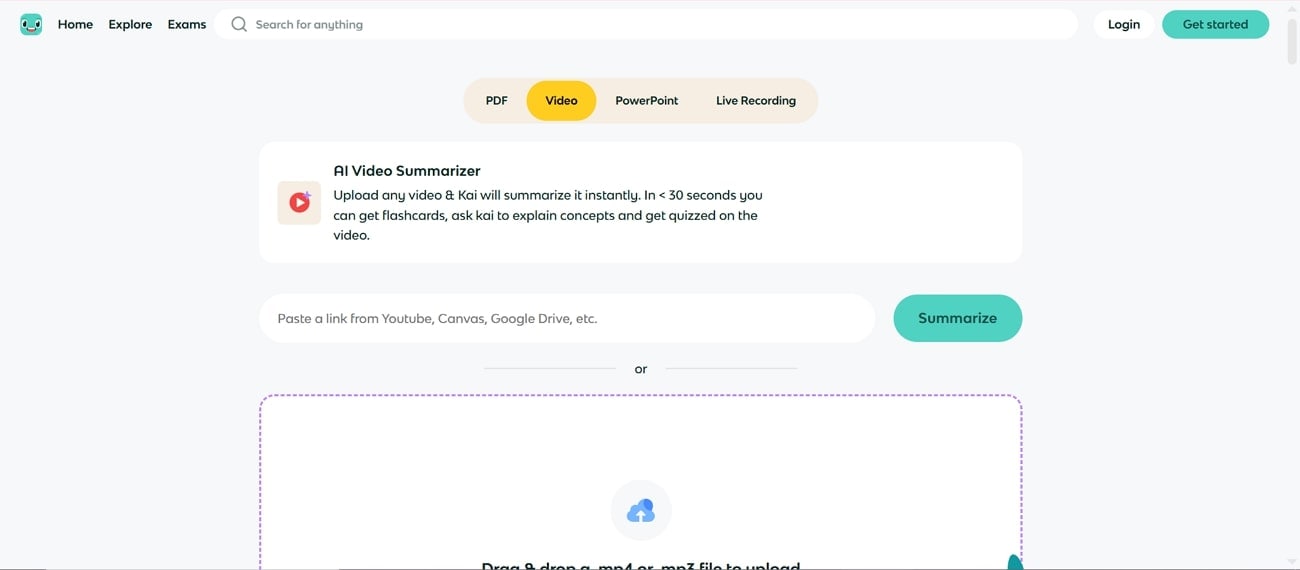 knowt tool homepage