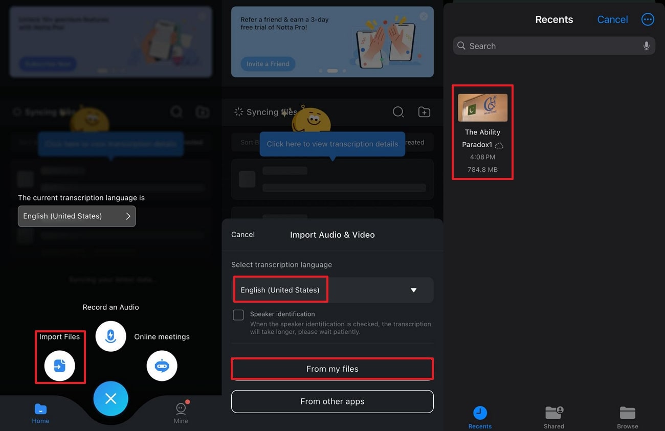 choose desired video