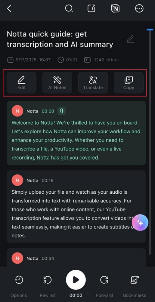 copy video summary