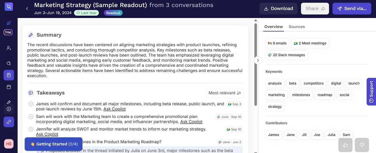 take notes with readai
