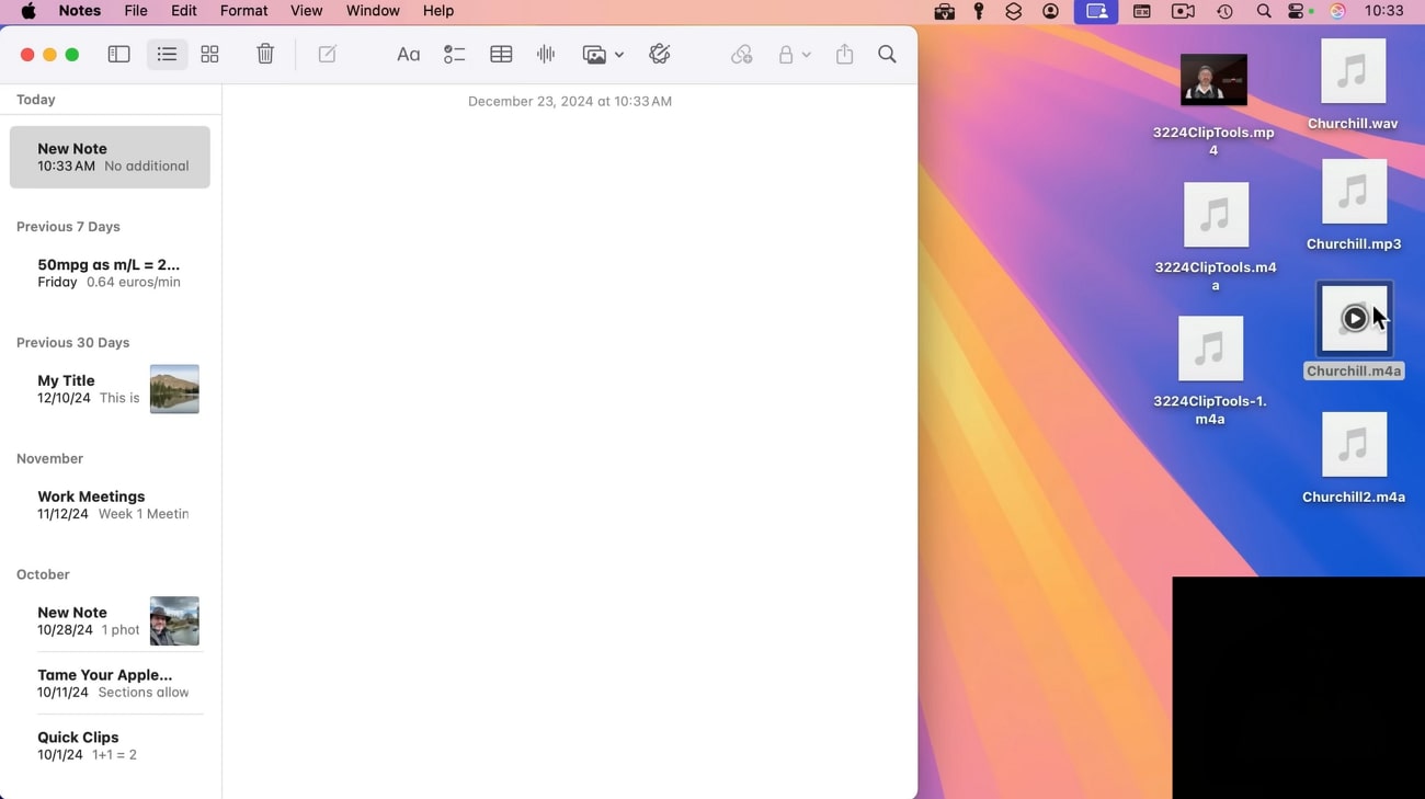 mac notes homepage