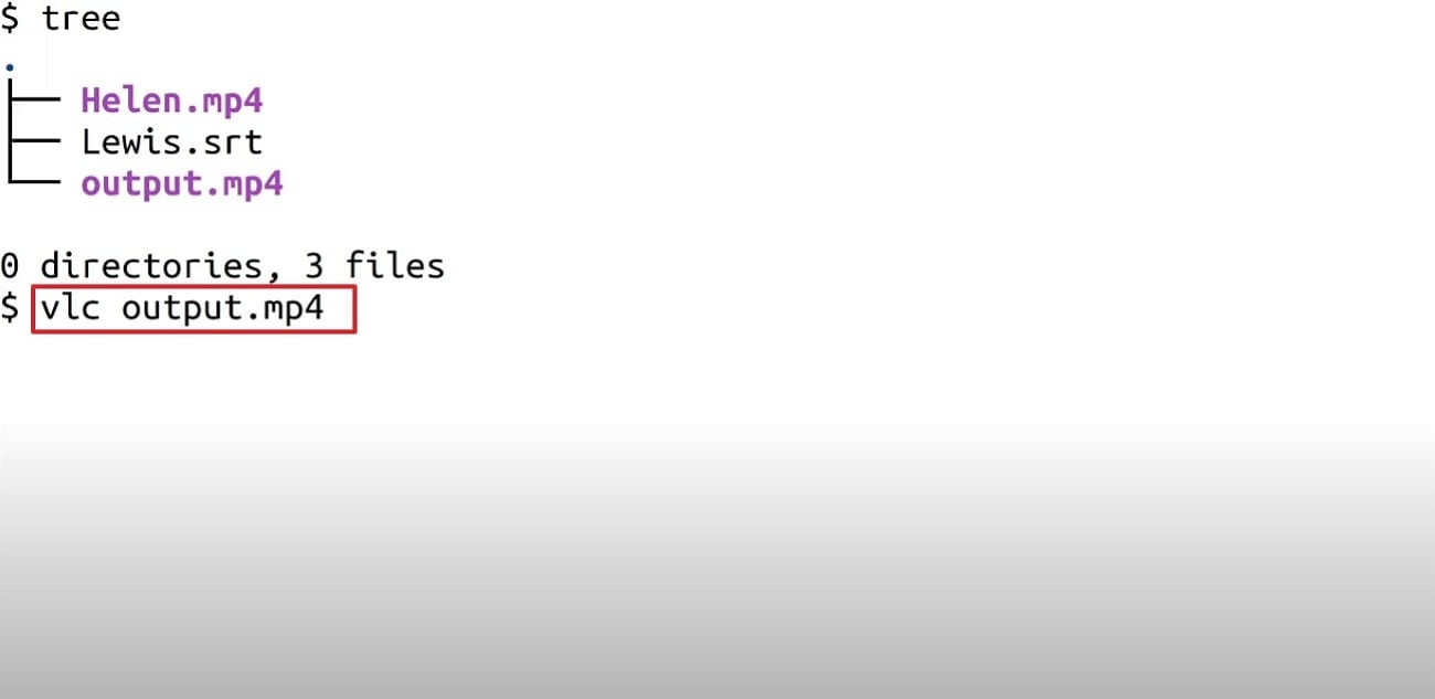 FFmpeg: Ergebnis mit Player (VLC/mpv) testen