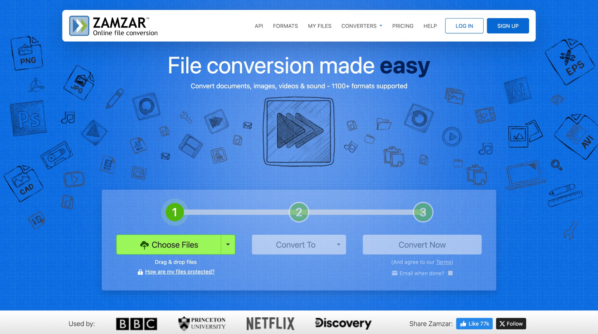 zamzar homepage