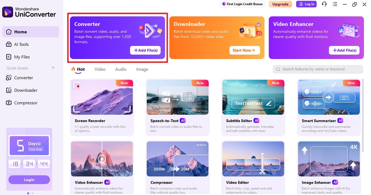 access uniconverter format converter