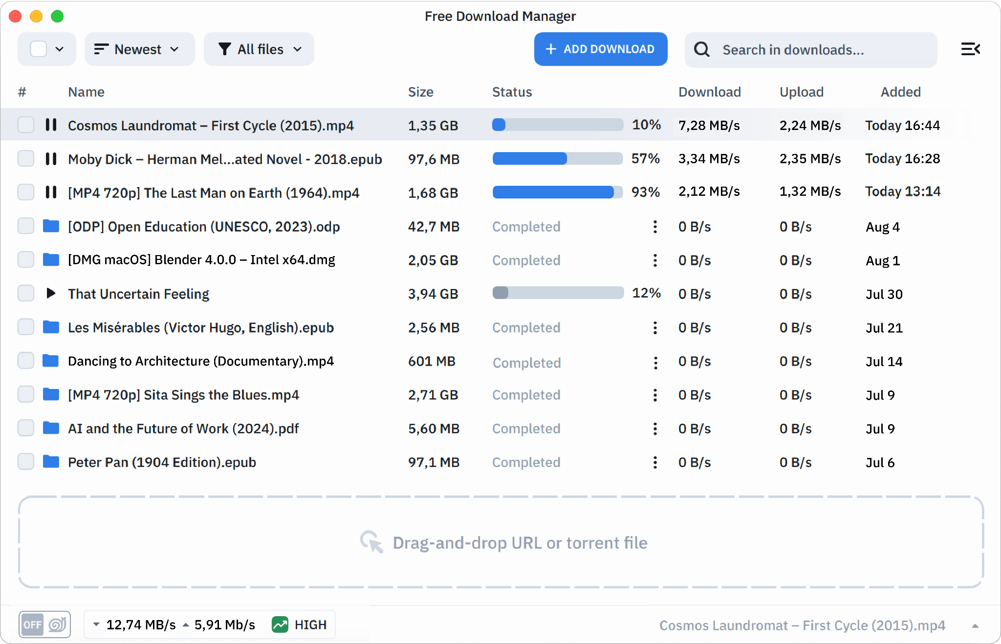 Free Download Manager Startseite