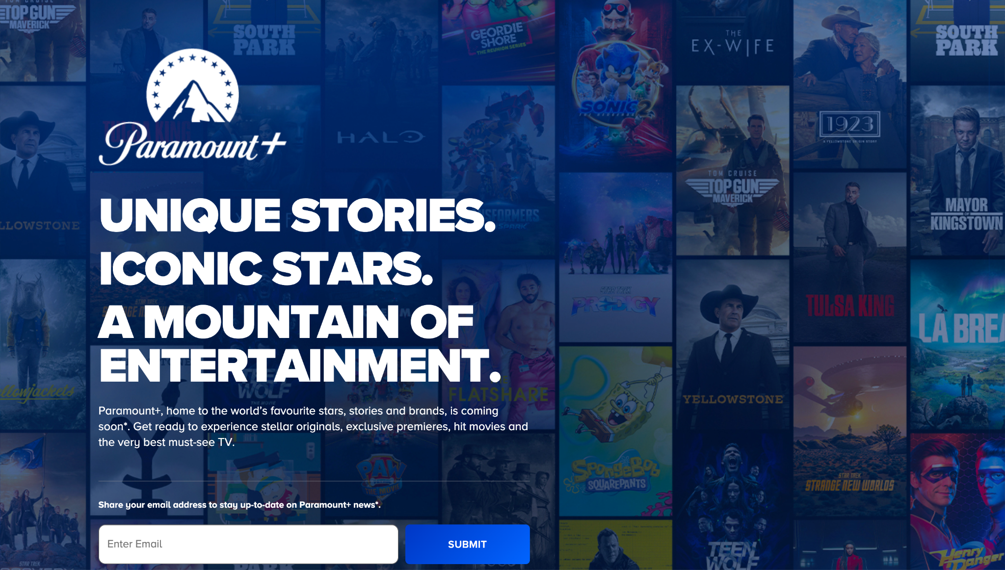 paramount+ homepage