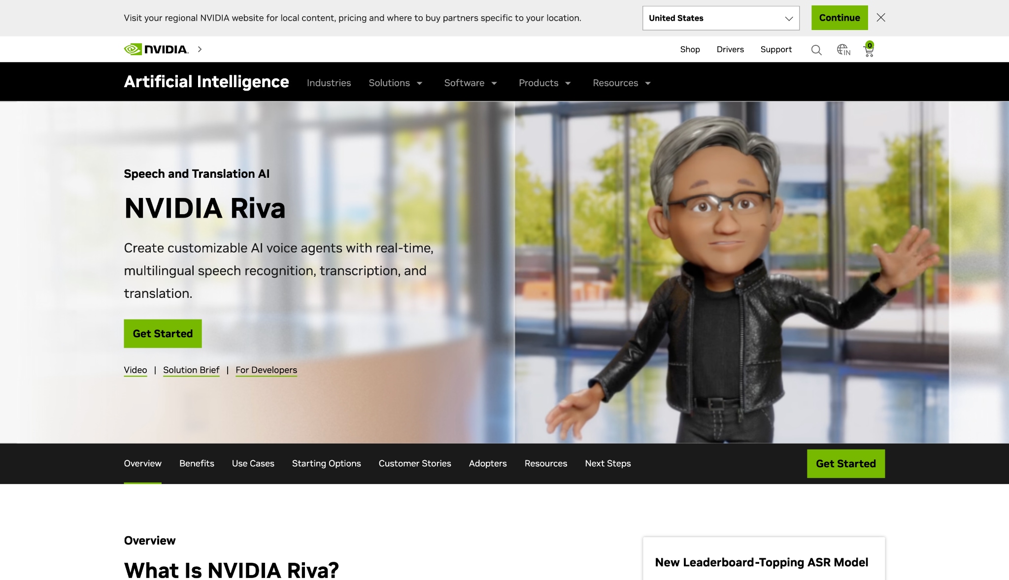 nvidia riva homepage