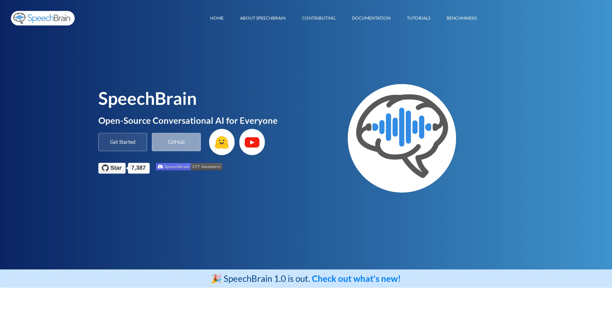 speechbrain homepage