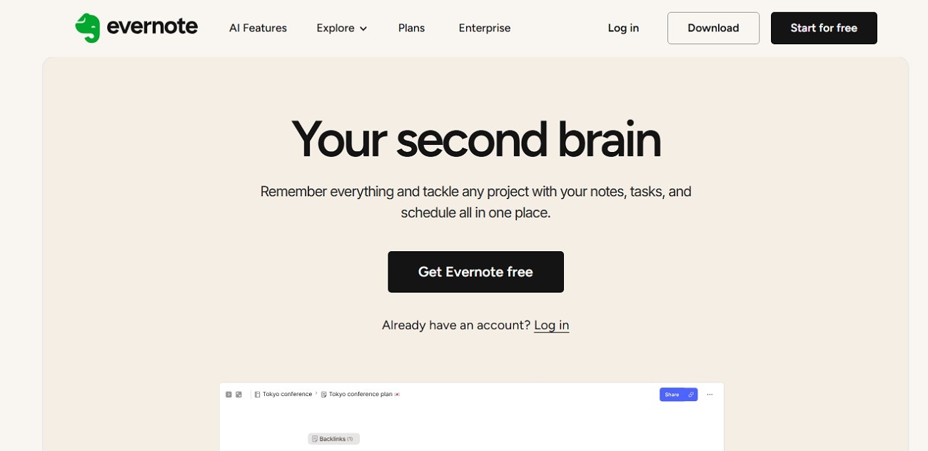 evernote ai summary tool notetaking