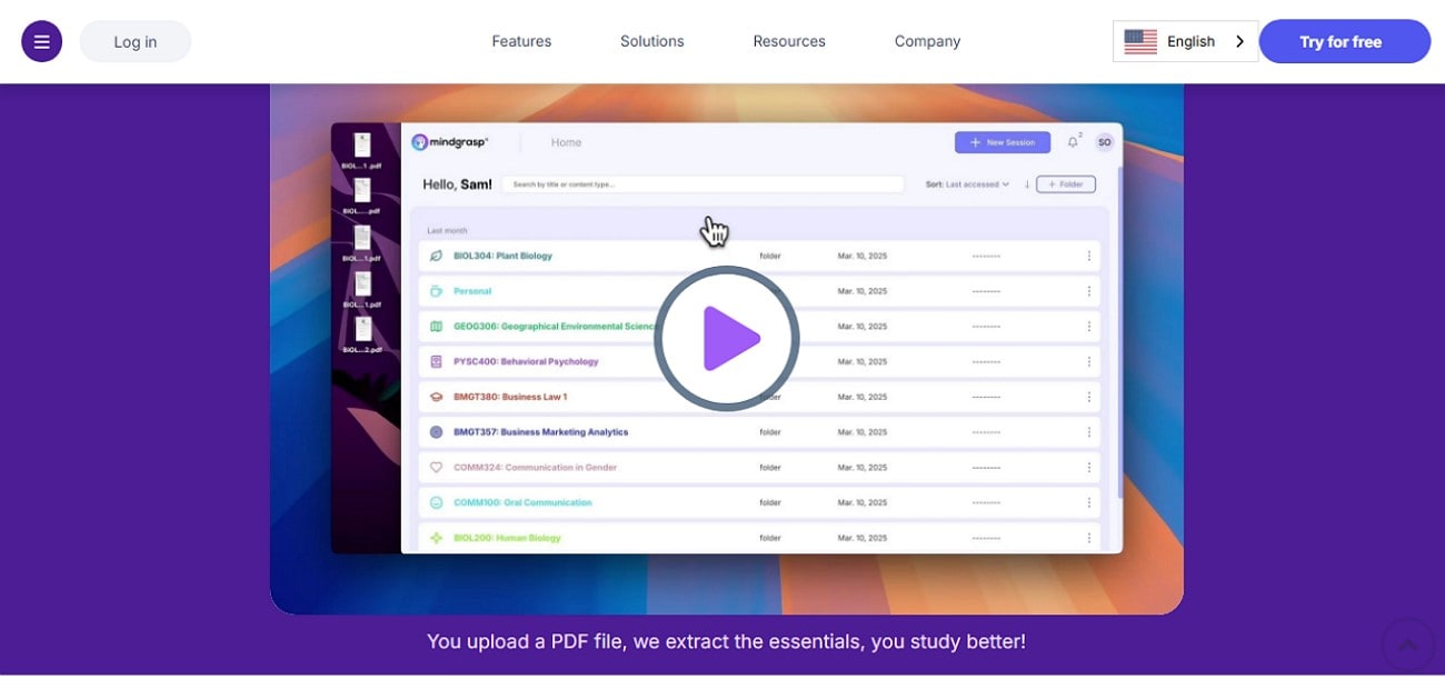 ai meeting summary mindgrasp