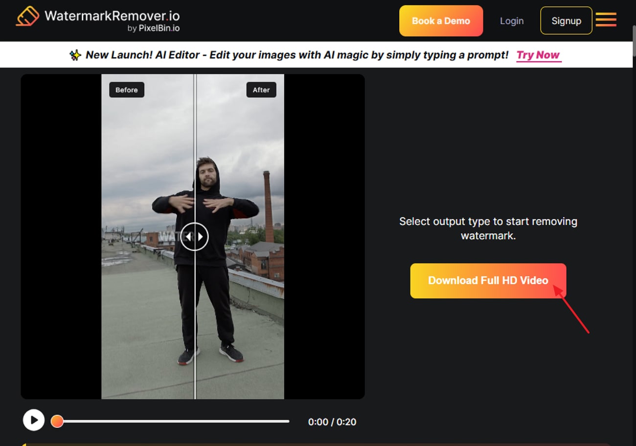 tap download full hd video