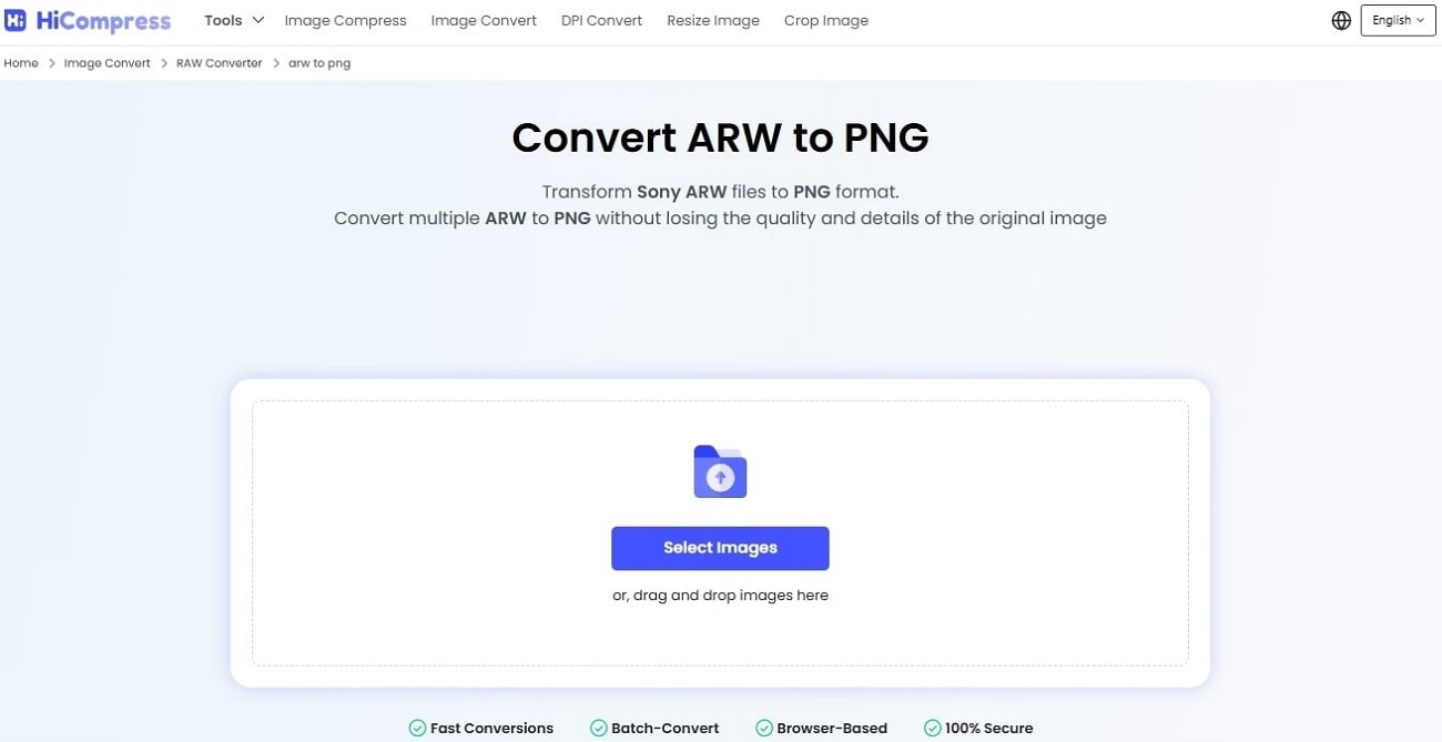 arw to png converter hicompress