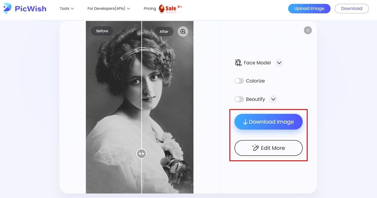 PicWish: geschärftes Bild herunterladen