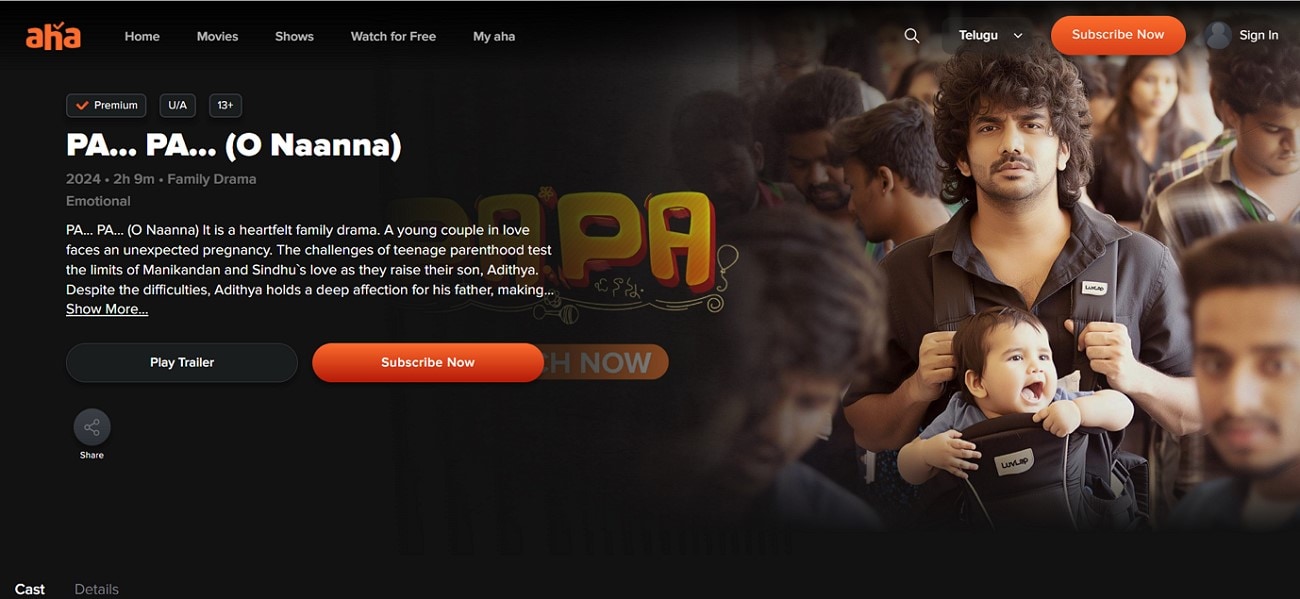 choose aha telugu films online platform