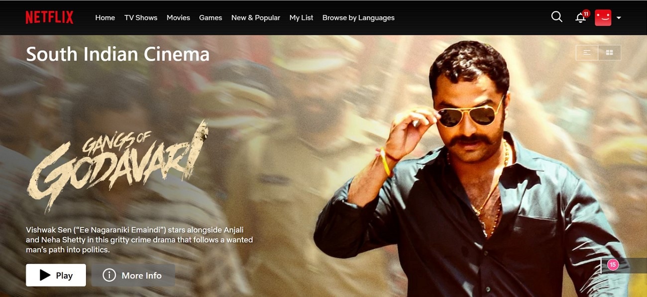 download telugu movies netflix platform