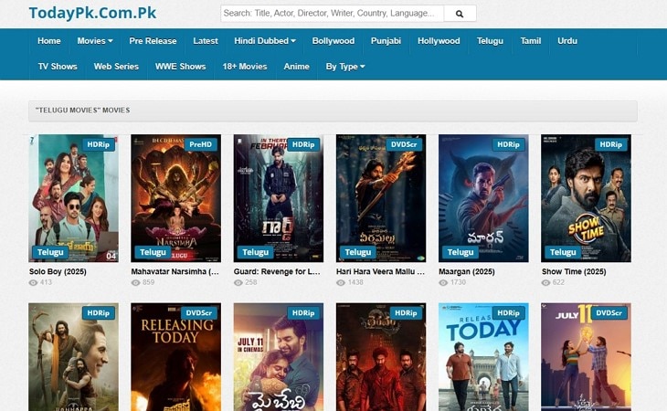 telugu moves online free todaypk