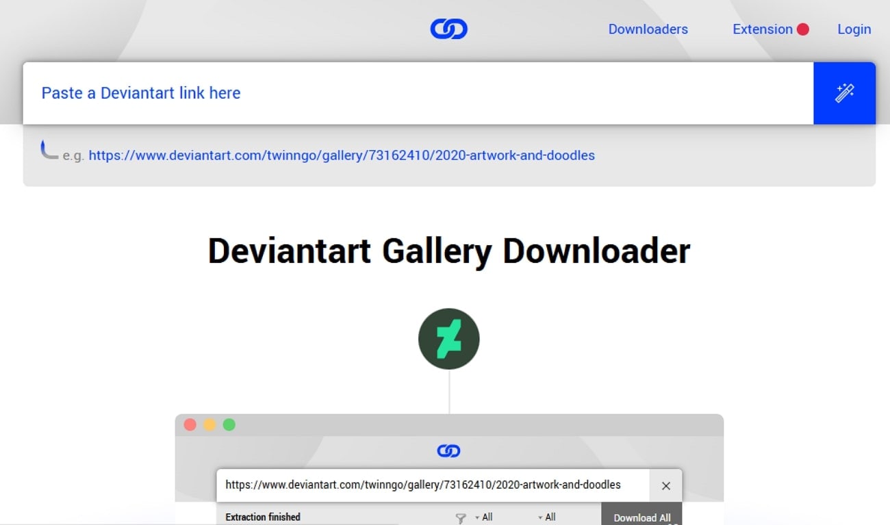 DeviantArt Gallery Downloader Startseite