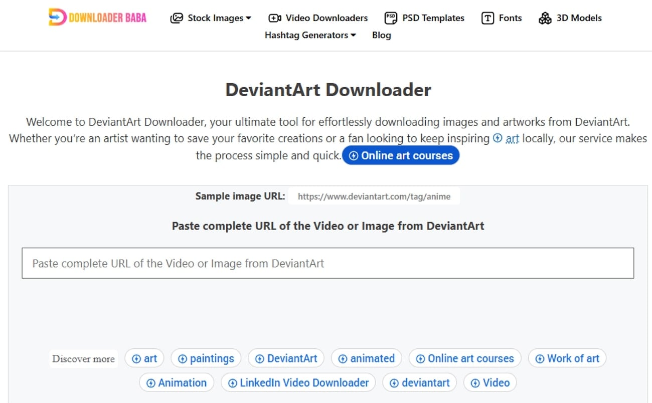 Downloader BABA für DeviantArt