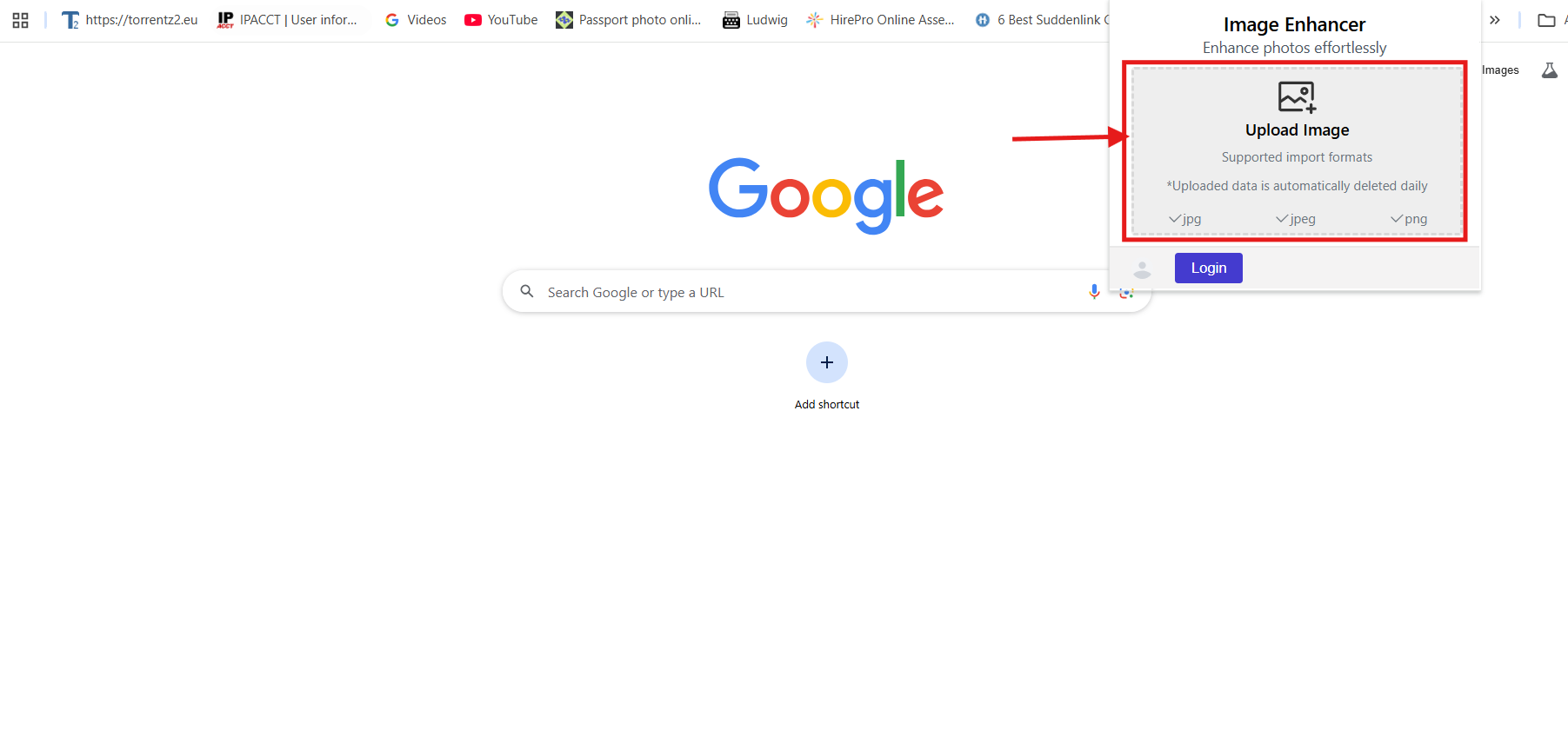 Image Enhancer Upload – Bild verpixelt hochladen