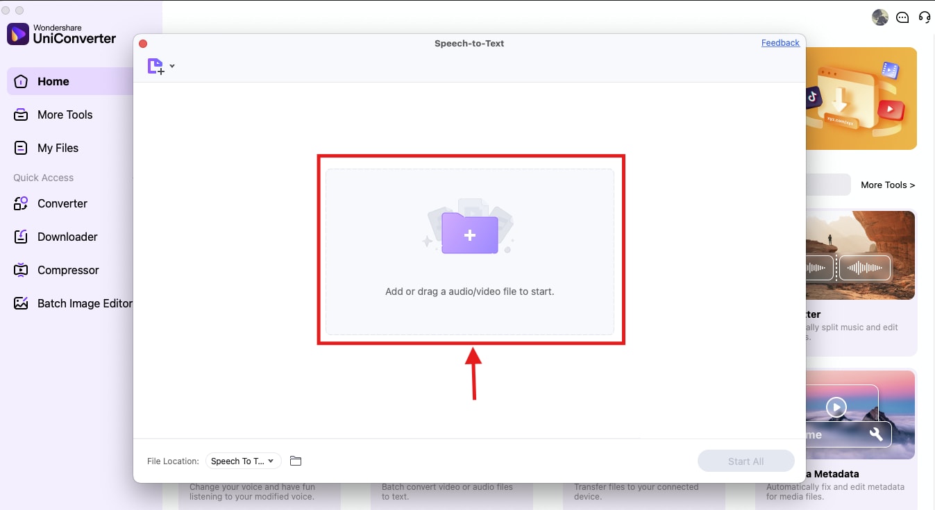 uniconverter upload marathi audio
