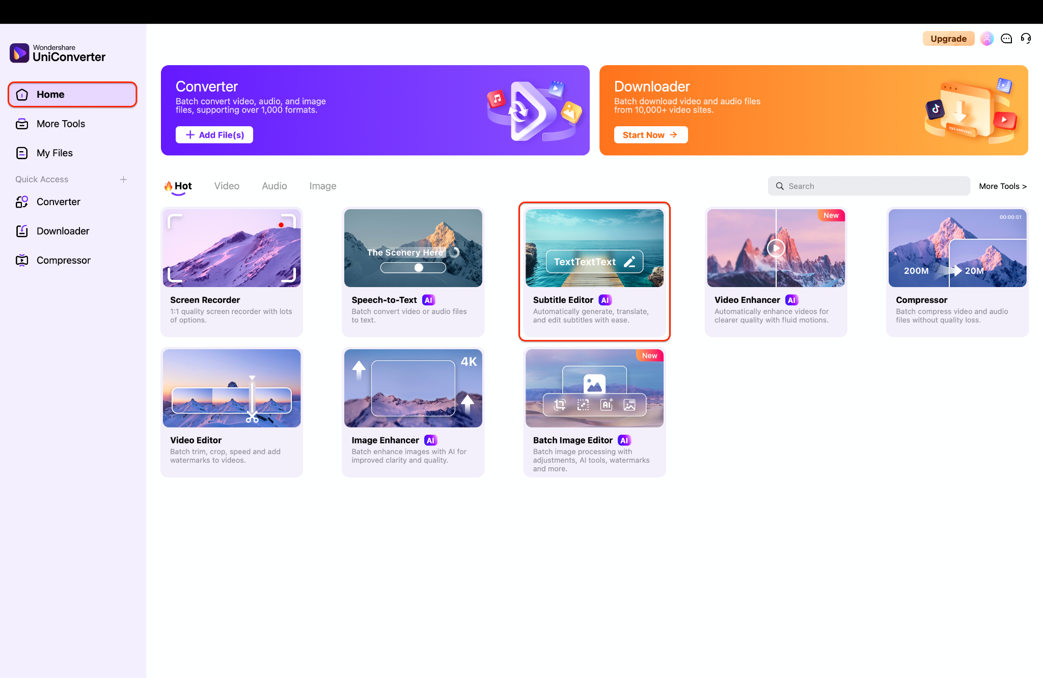 go to the subtitle editor