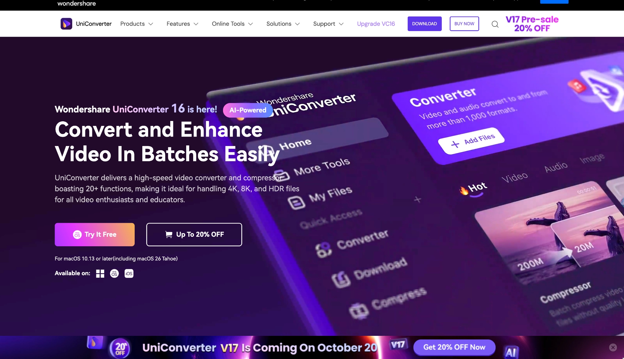 uniconverter homepage