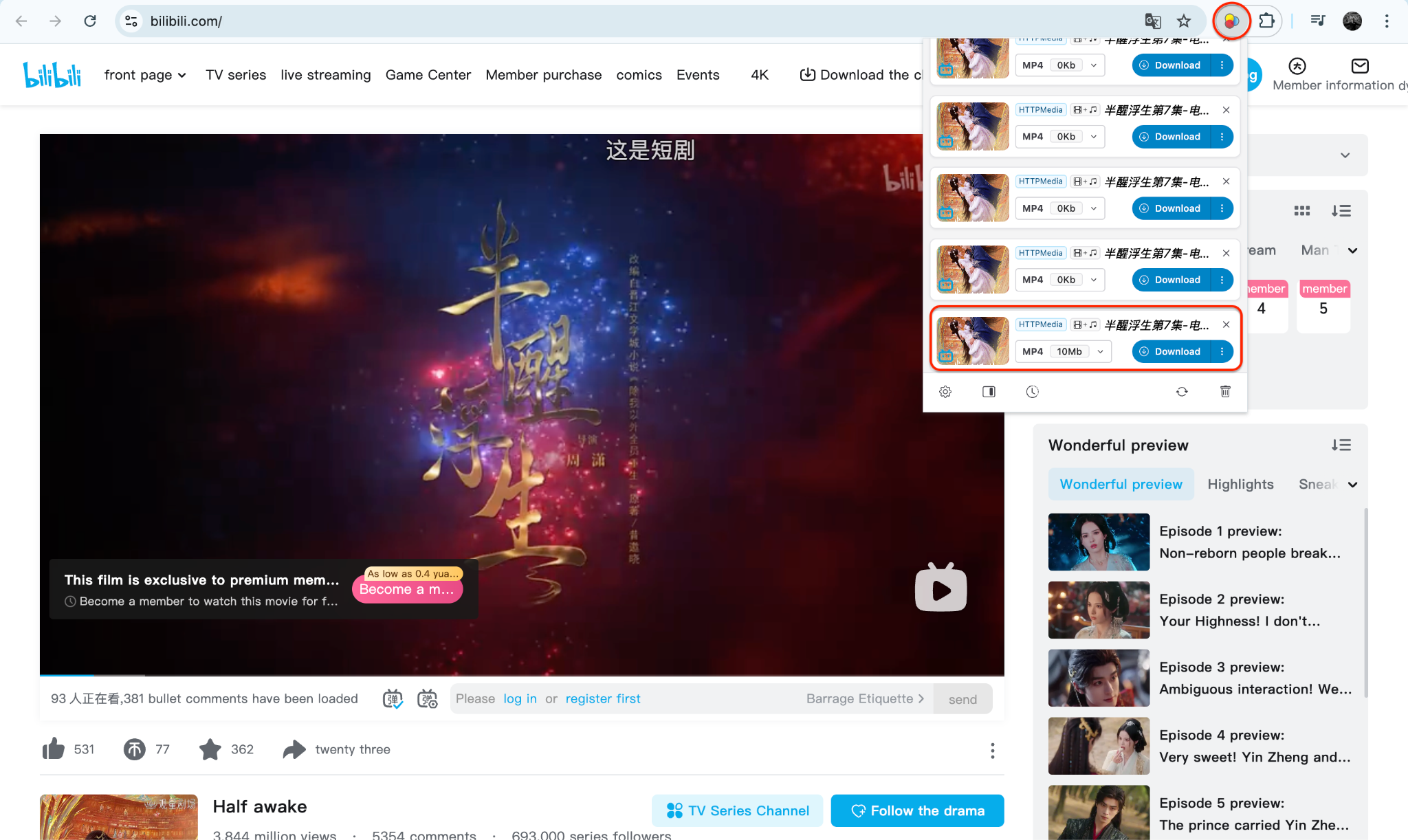 download your bilibili video in mp4