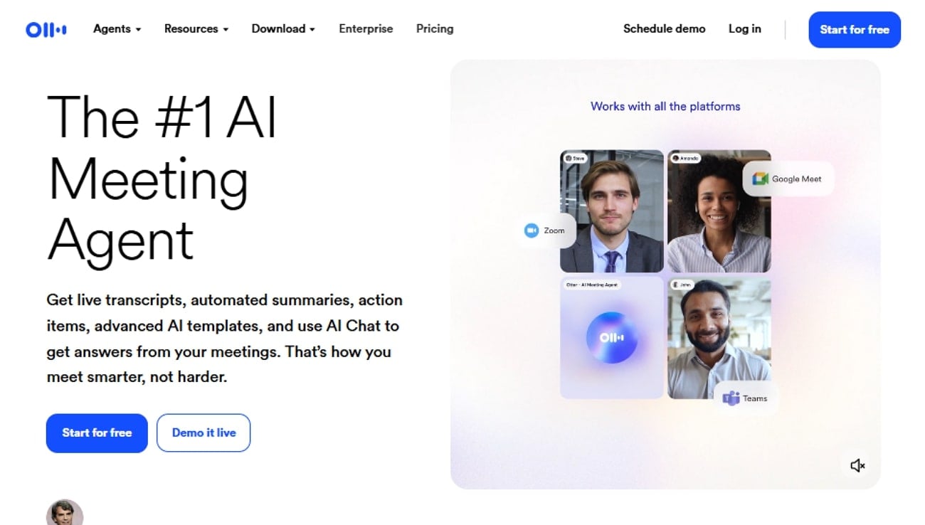 otterai transcribing tool