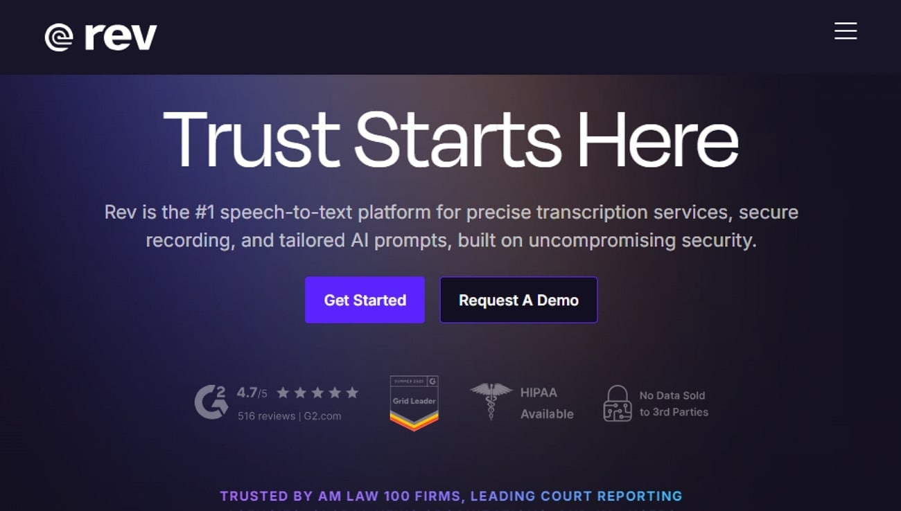 revcom transcription service