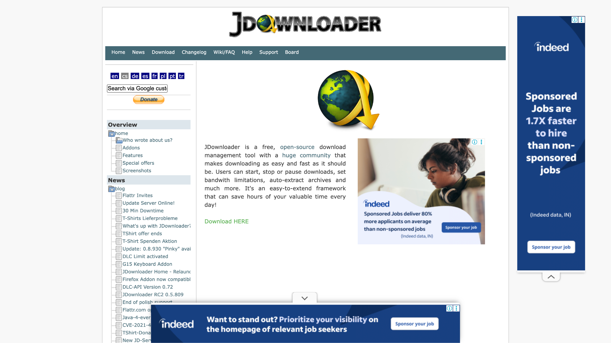 jdownloader homepage