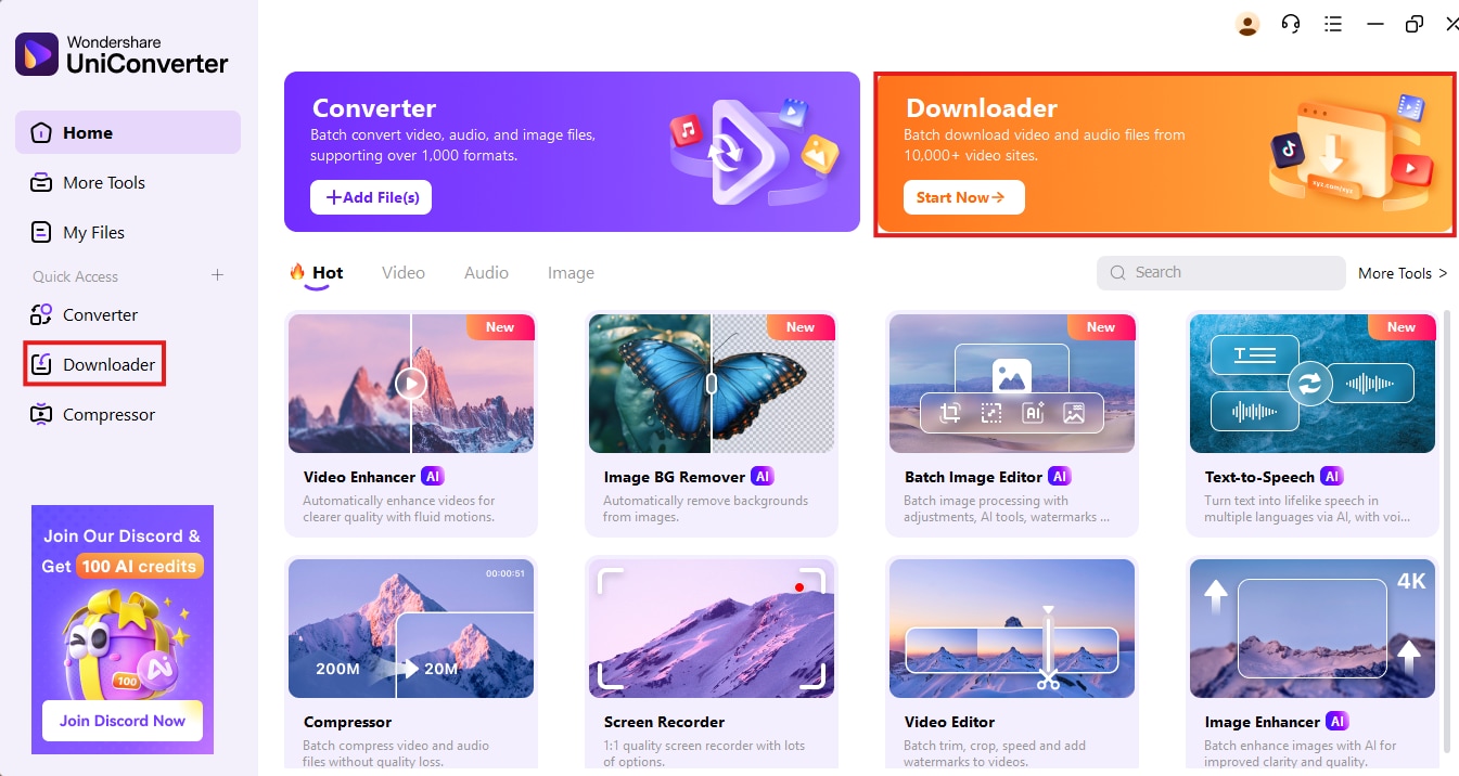 head over to the downloader