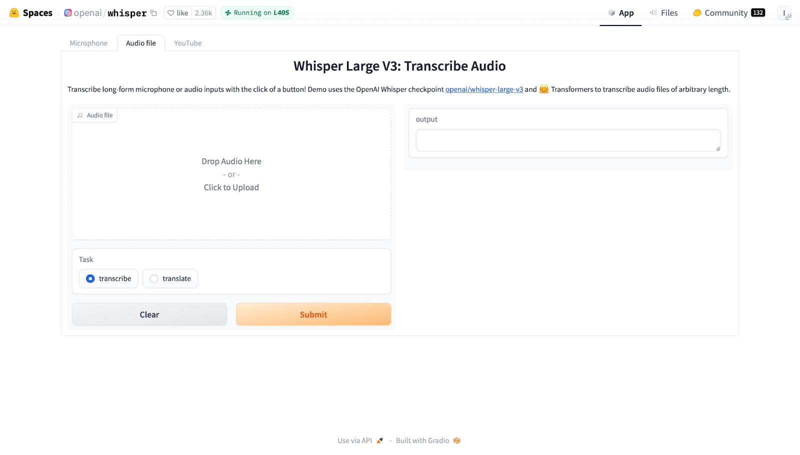 whisper text transcriber