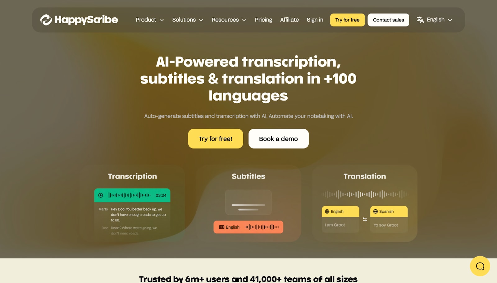happy scribe text transcriber