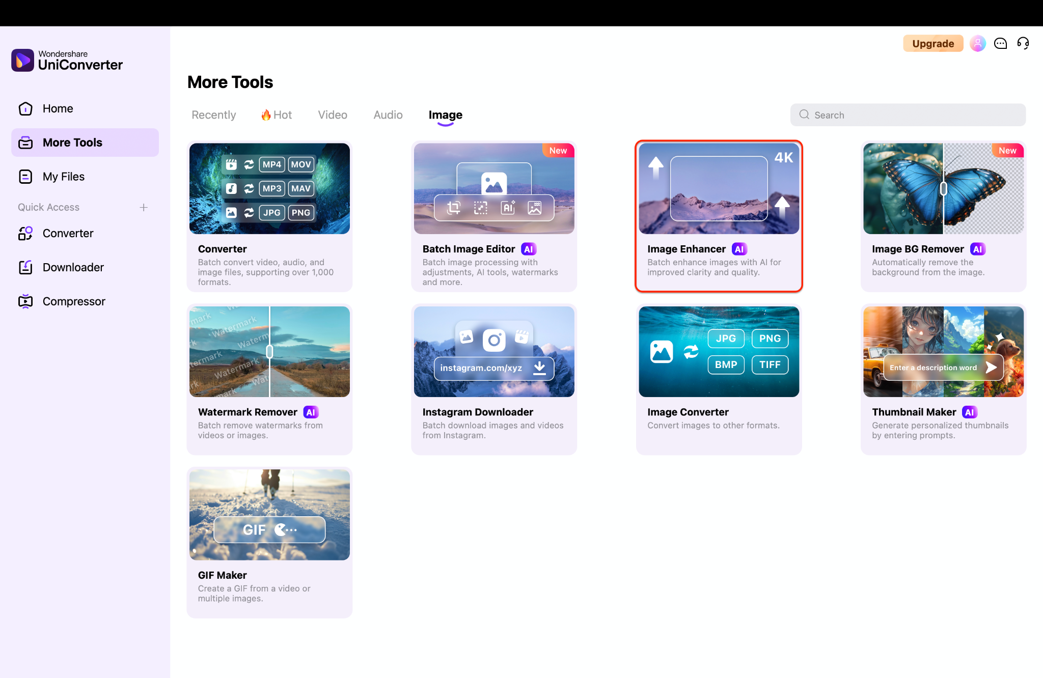 go to image enhancer